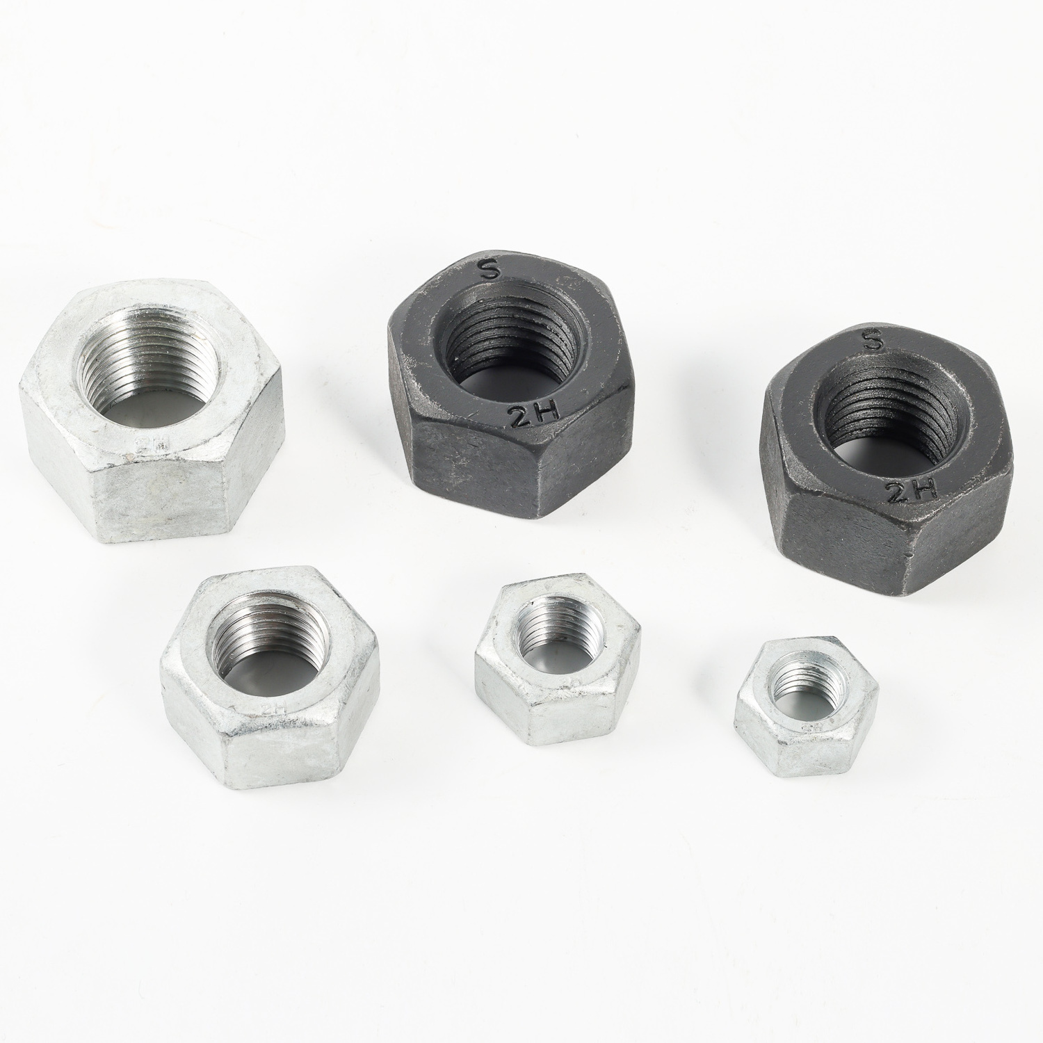 ANSI JIS Blue Dyed Cadmium Plated Stainless Steel Carbon Steel M3 M4 M5 M6 M7 M8 M10 Heavy Hex Nuts Material A 194