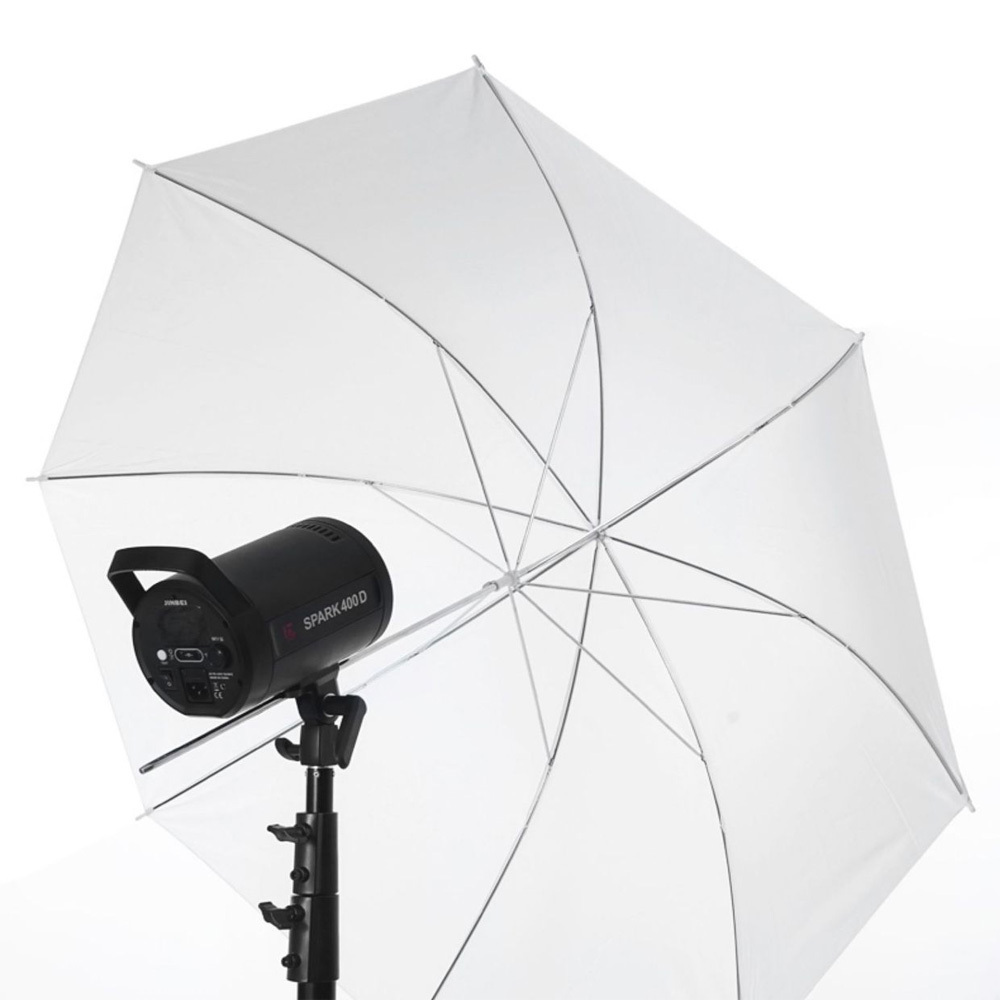 White light-transmitting 33-inch photography umbrella flash using soft light umbrella