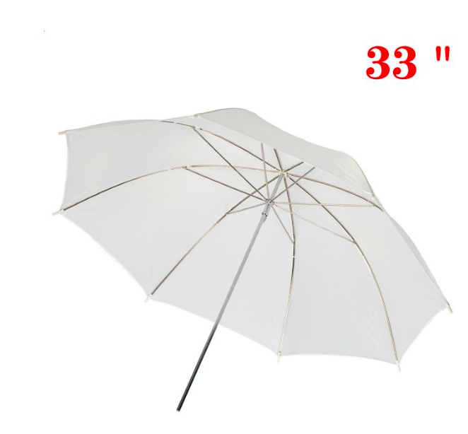 White light-transmitting 33-inch photography umbrella flash using soft light umbrella