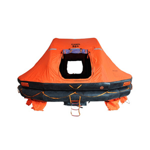 SOLAS approval EC MED CCS IMO MSC 10 20 25 person  Davit-launched type serf inflating Inflatable rubber life raft for marine