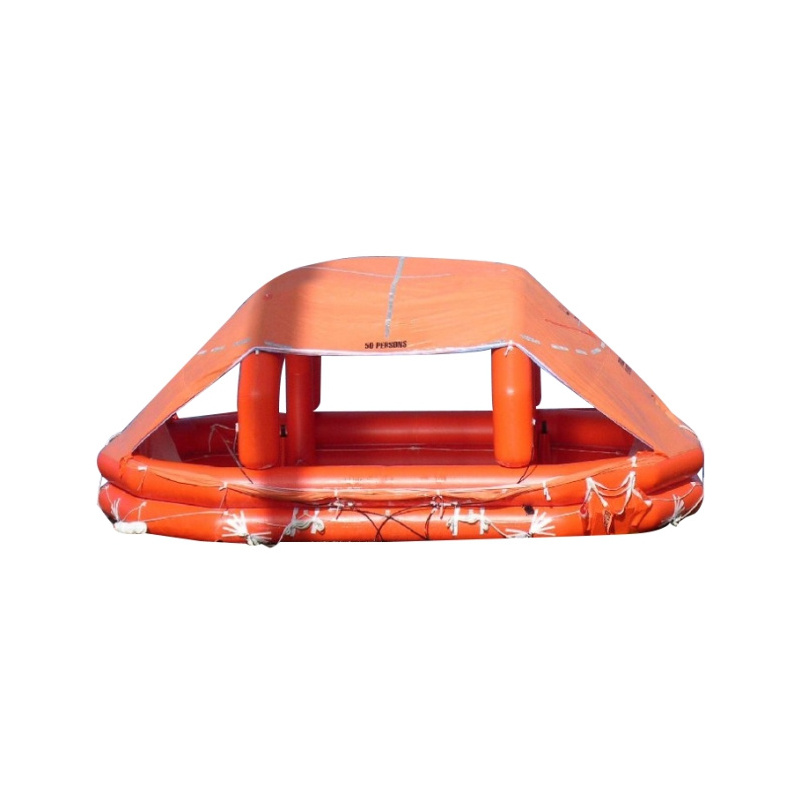 SOLAS approval EC MED CCS IMO MSC 10 20 25 person  Davit-launched type serf inflating Inflatable rubber life raft for marine