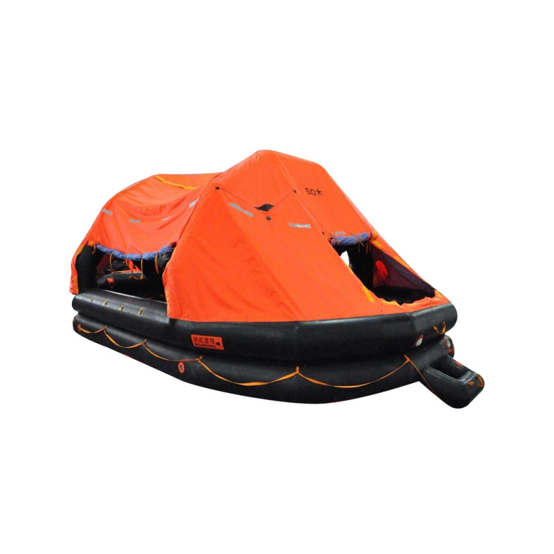 SOLAS approval EC MED CCS IMO MSC 10 20 25 person  Davit-launched type serf inflating Inflatable rubber life raft for marine