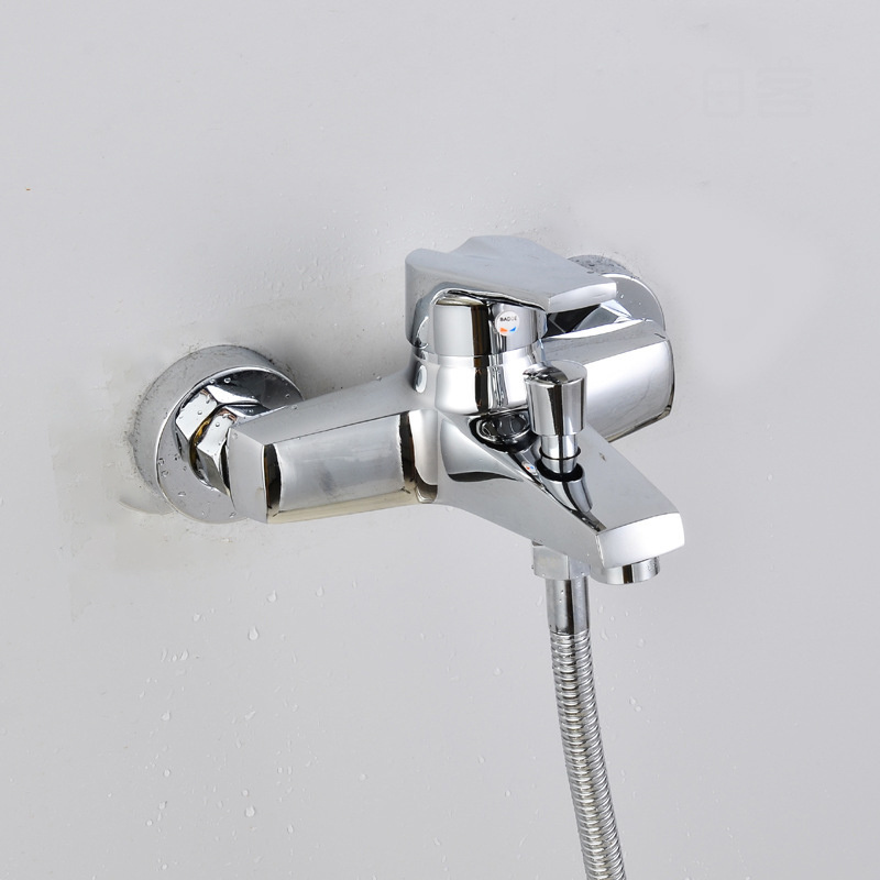 Custom torneira de chuveiro wall mount grifo de bano bathtub and shower faucet tap chrome brass kran shower mixer faucet