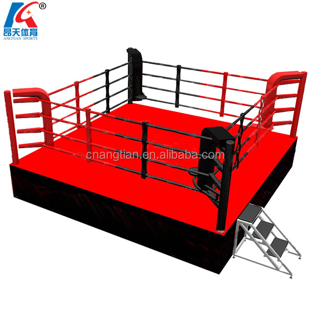 ANGTIAN-SPORTS free standing pro wrestling ring for gym floor boxing ring used