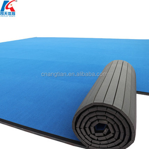 used rhythmic floor rolled up folding gymnastics mats cheerleading mats for sale