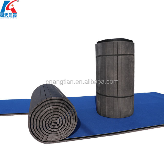 used rhythmic floor rolled up folding gymnastics mats cheerleading mats for sale