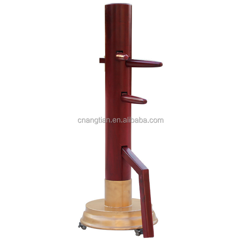 ANGTIAN Factory freestanding kung fu wing chun wooden dummy martial arts training equipment