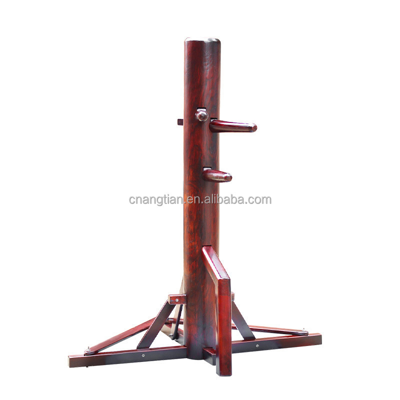 ANGTIAN Factory freestanding kung fu wing chun wooden dummy martial arts training equipment