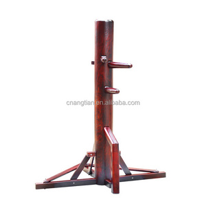 ANGTIAN Factory freestanding kung fu wing chun wooden dummy martial arts training equipment