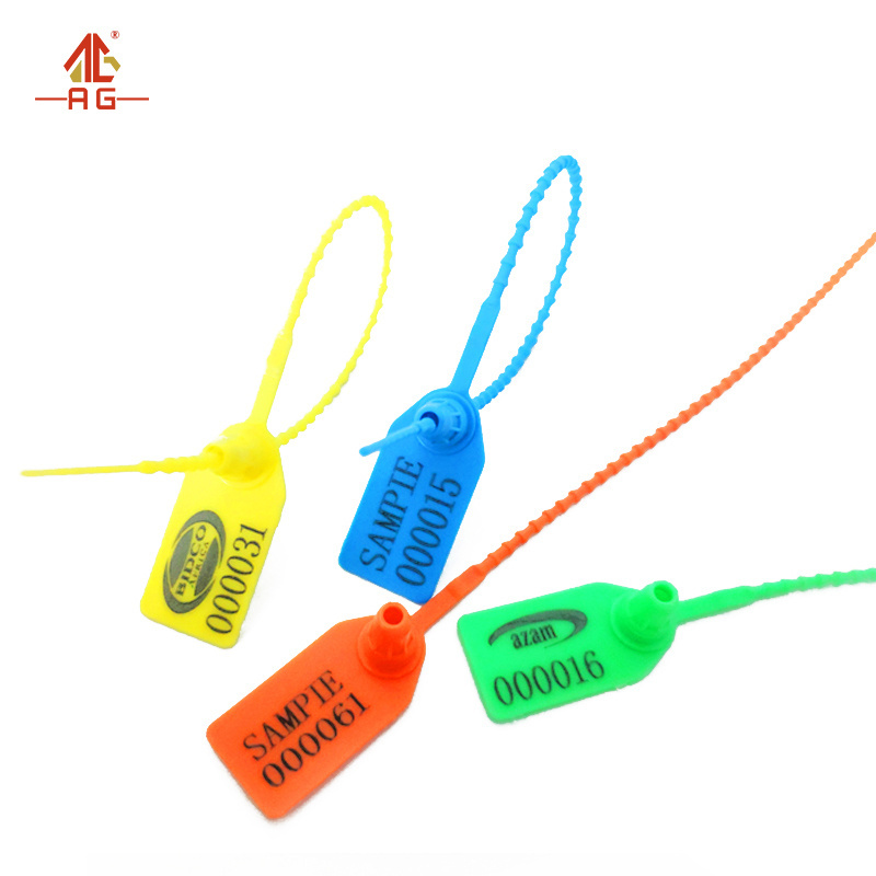 Z025 Beaded Plastic Seal Tamper Evident Sealing Zip Tie Rope Strip for clothes and shoes