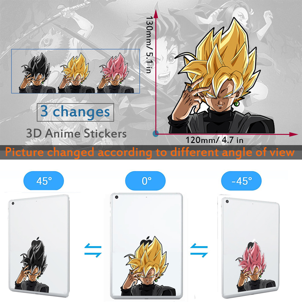 300Designs 3D Motion Stickers Hottest Animes Jujutsu Kaisen SPY FAMILY lenticular Waterproof Car Decals Laptop Wall Decor