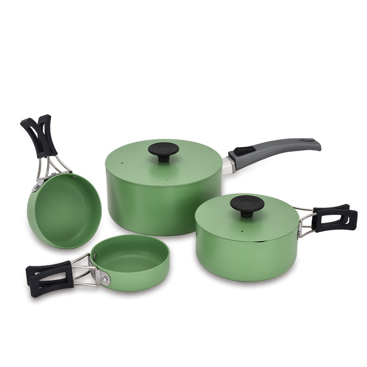 Lightweight Aluminum Foldable Portable Camping Cookware Outdoor Cooking Compact and Portable Eco-Friendly Materials