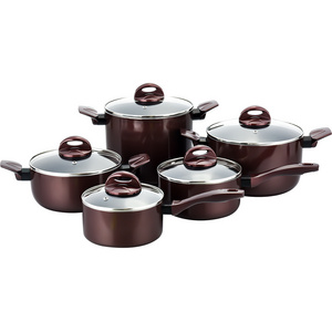 Hot selling Stock pot Soup in Aluminum alloy Encapsulated induction bottom With Glass cover