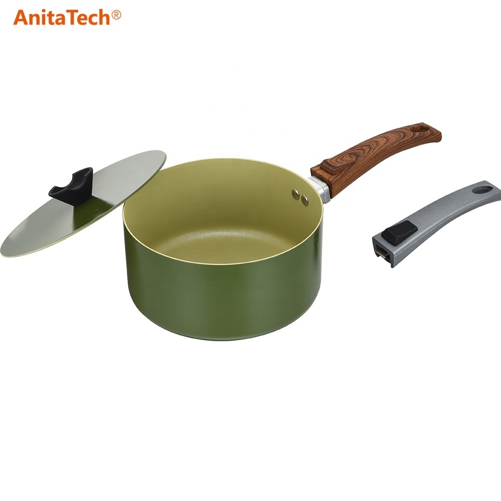 Outdoor Camping Cookware Set Aluminum Nonstick Lightweight Folding Pots And Pans Cooking Mess Kit