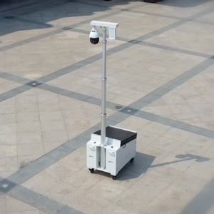 CCTV mobile portable solar surveillance trailer