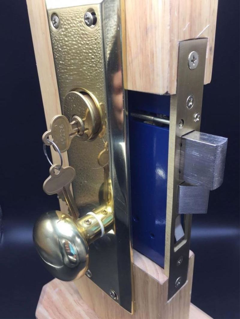 ANLI High quality manual security european style door  wooden double swinging door lock