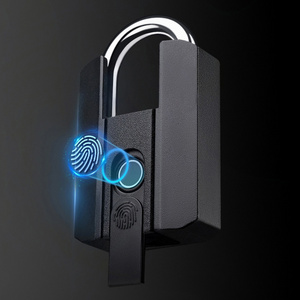 High Quality Finger Print Lock Padlock Dustproof Waterproof Unique Touch Smart Electronic Smart Fingerprint Padlock