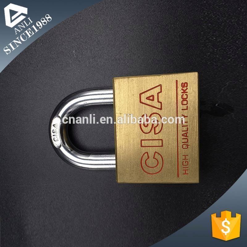 ANLI High Quality top security 50mm brass door large padlock for iron doors