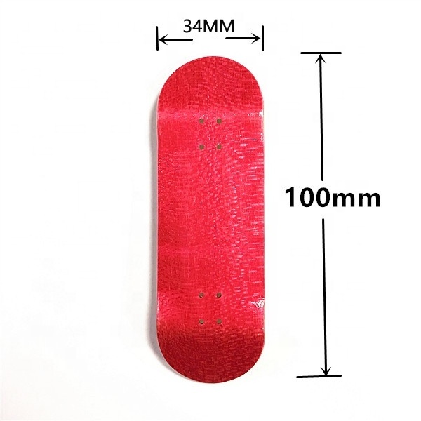 OEM 100*32mm 100*34mm 5 ply  wooden maple fingerboard deck 32mm 34mm finger skateboard deck