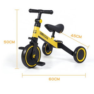 Foldable Kids Balancing Car 3 In 1 Children Balance Bike Children Baby Tricycle Ride On Car