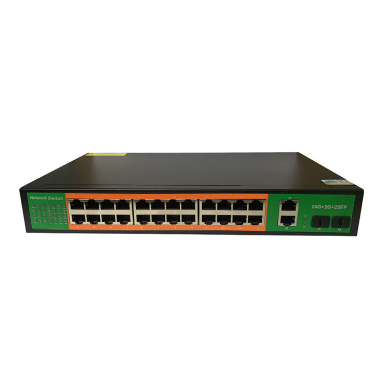 10/100/1000M  24  2 port network switch 2 sfp  gigabit rack mounted network switches