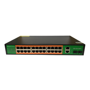 10/100/1000M  24  2 port network switch 2 sfp  gigabit rack mounted network switches