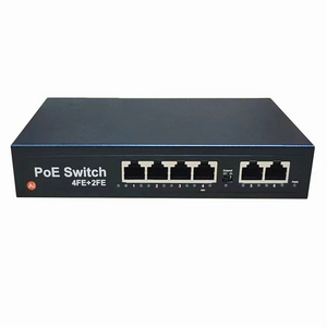 Factory 10/100M unmanaged mini POE switch 6  port  for cctv