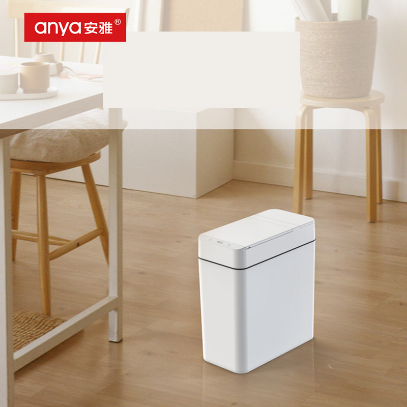 Smart sensor intelligent kitchen bedroom indoor  touchless hotel rubbish trash waste garbage bins plastic trash can with sensor