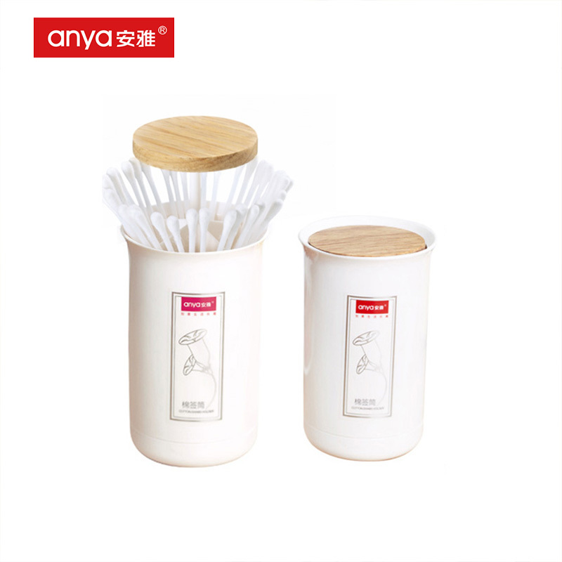 D820 D821Creative House household portable small white toothpick box dispenser automatic plastic toothpick holder with bamboo c