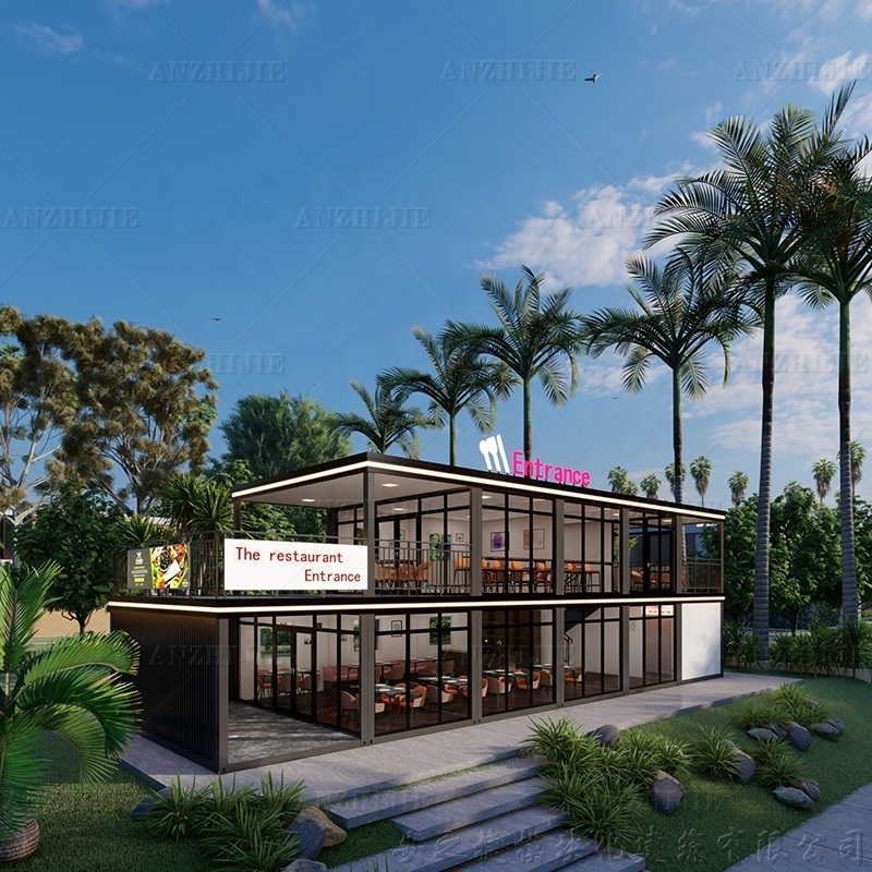 Prefabricated fast food container restaurant for sale