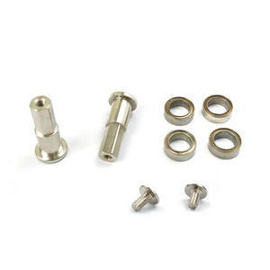 D12D16 Remote control car microcalorie modification and upgrade 5MM Metal front axle combiner hexagonal contact maker