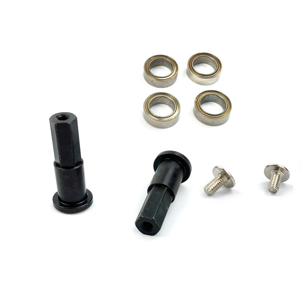 D12D16 Remote control car microcalorie modification and upgrade 5MM Metal front axle combiner hexagonal contact maker