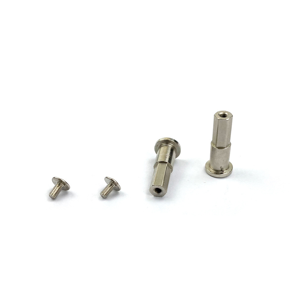 D12D16 Remote control car microcalorie modification and upgrade 5MM Metal front axle combiner hexagonal contact maker