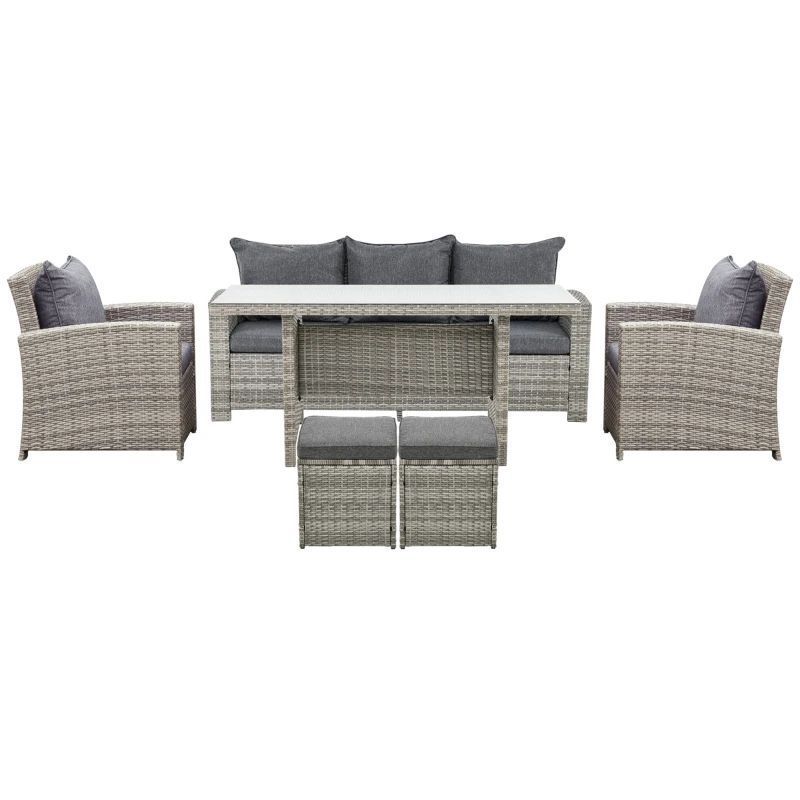 Rattan Patio Sofa Set Outdoor Garden Furniture Wicker Garden Sofa Dining Table Exclusive Quality Rattan Furniture