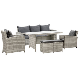 Rattan Patio Sofa Set Outdoor Garden Furniture Wicker Garden Sofa Dining Table Exclusive Quality Rattan Furniture