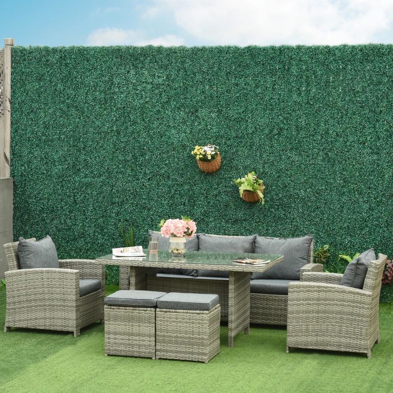 Rattan Patio Sofa Set Outdoor Garden Furniture Wicker Garden Sofa Dining Table Exclusive Quality Rattan Furniture