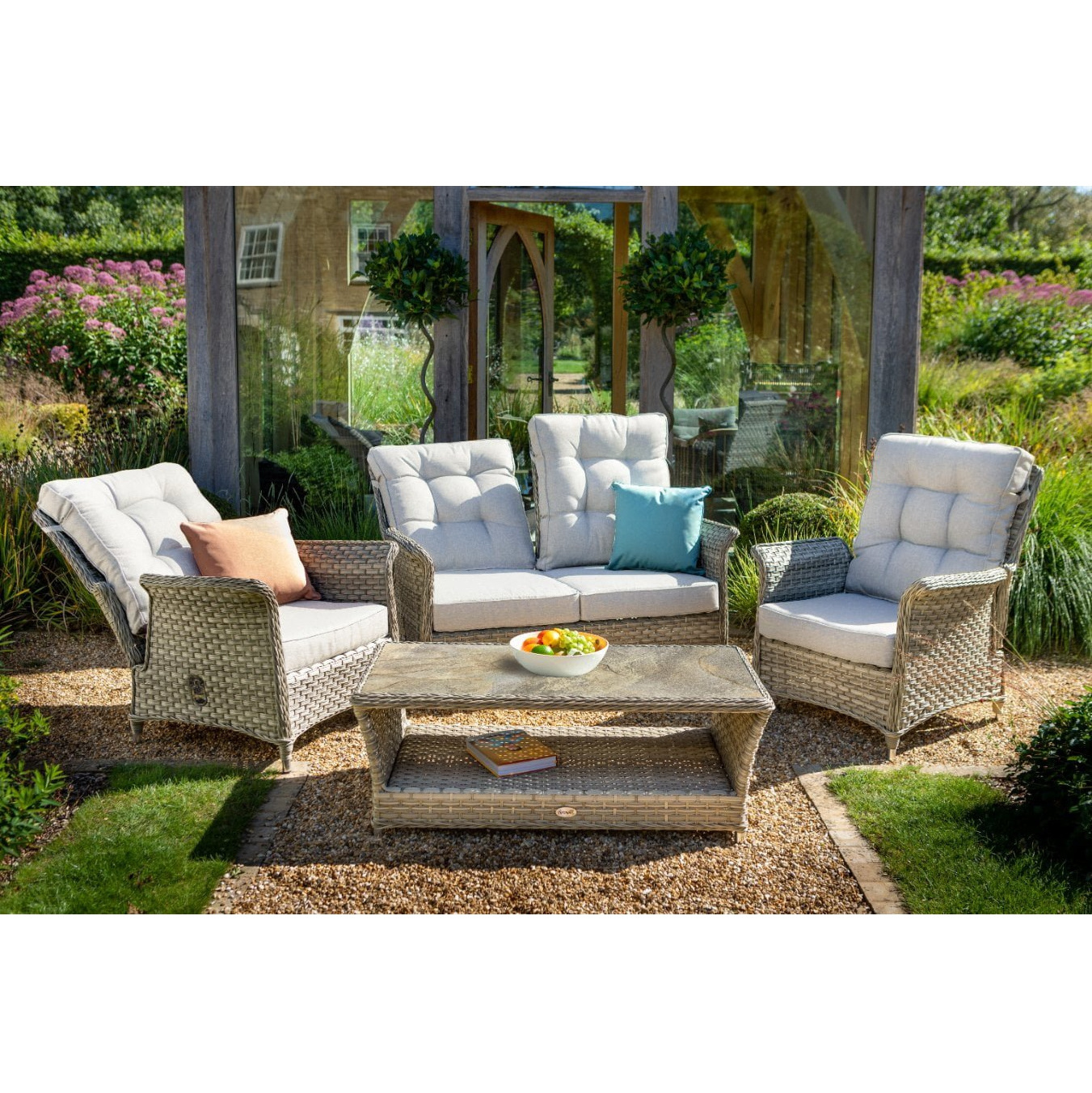 Professional Collocation Patio Outdoor Furniture Rattan Sofa Curl Rattan Lounge Sofa Leisure Lounge Chair Garden Sets