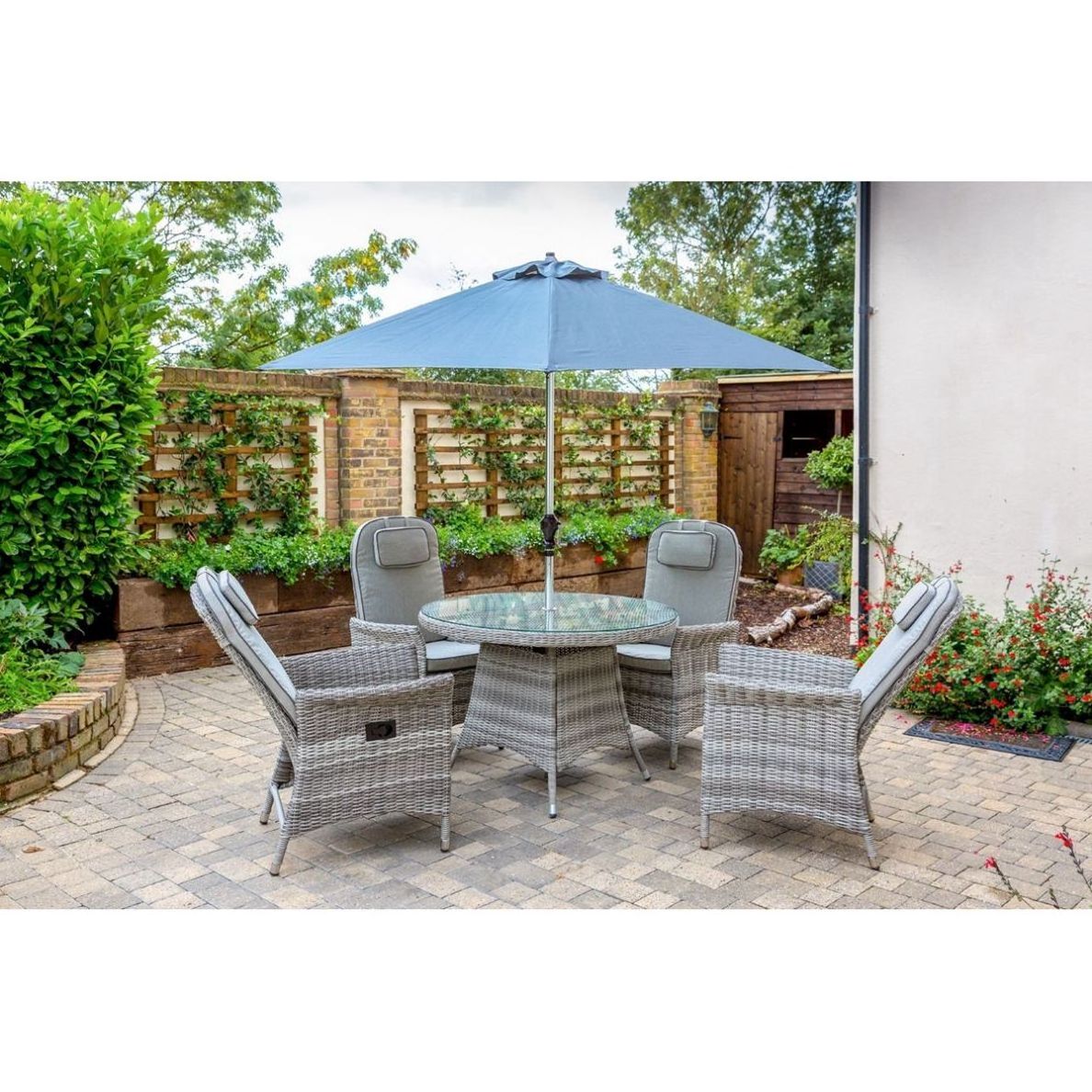 Top Quality Outdoor Garden Rattan Furniture Outside Table and Chair Dining Set Bistro Sets