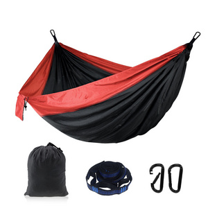 Custom OEM ODM new design yellow garden multi person hanging  portable double bed outdoor hammock in a bag