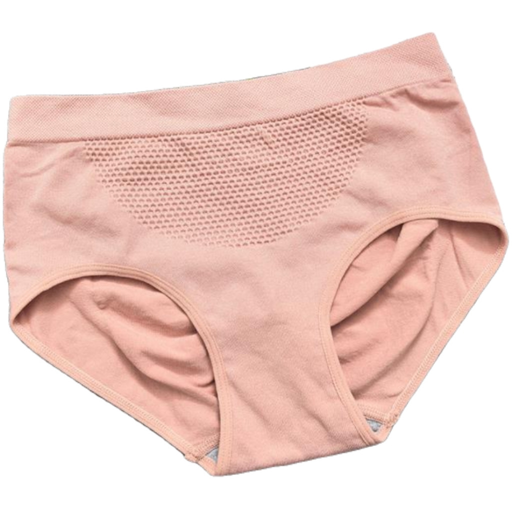 High Quality Honeycomb warm underwear Pure Cotton Stalls Abdomen Shape Briefs Women Mid-waist Ladies Panties