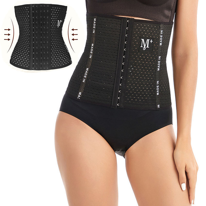 Hot Seller Plus Size steel bone Lumbar Slimming Breathable Short Girdle Minceur Waist Trainer Woman Shape Corset