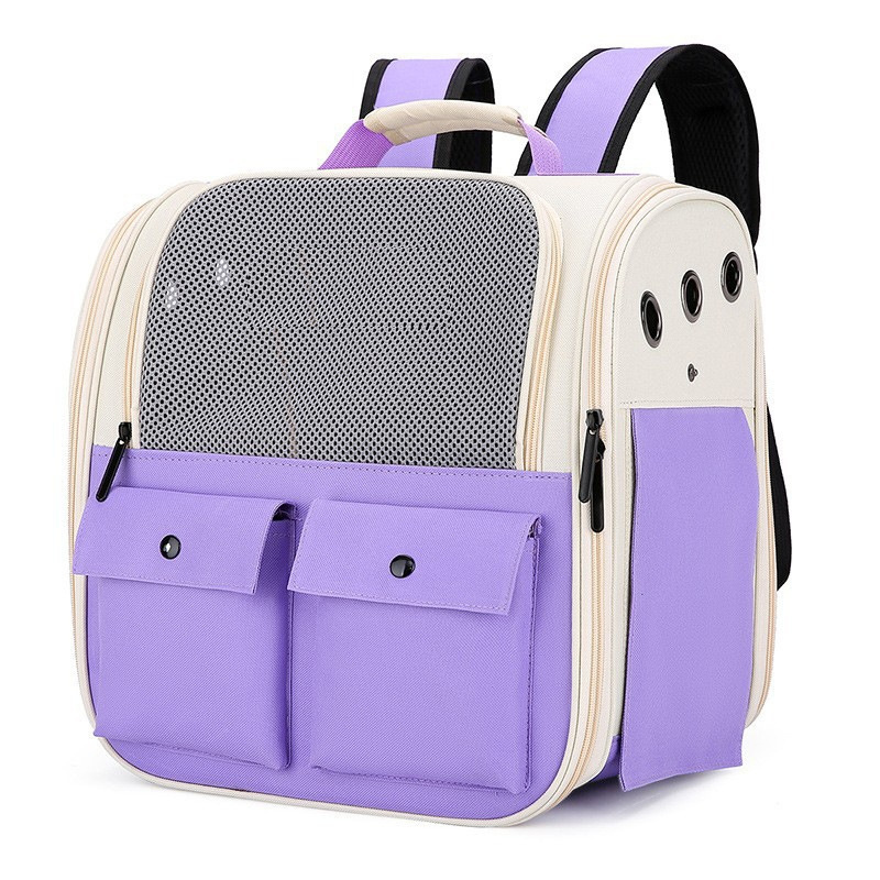 Fashion Breathable Portable Fold Outdoor Big Capacity Cat Dog Pet Carrier Bag Backpack