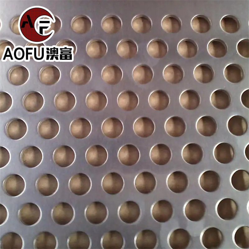 Stainless steel 304/316L round hole perforated metal sheet/decorative metal perforated sheets