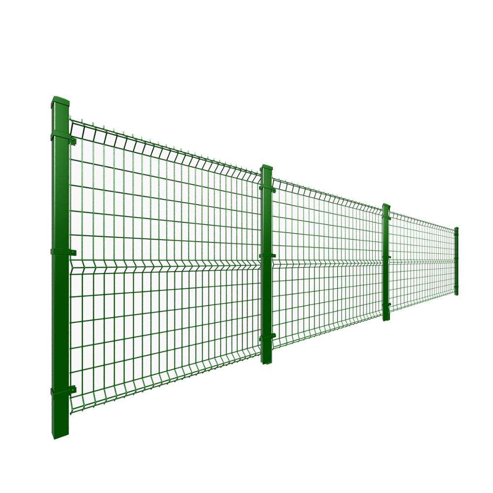 Wire mesh fence board PVC coated 3D curved fence 50 * 200mm factory garden welded mesh fence for sale