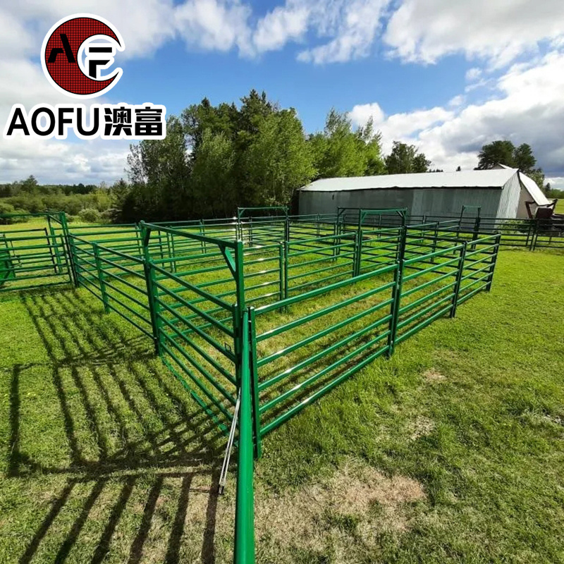 Sheepyard mesh sheep and goat panels round pipe used horse cattle cow goat corral panels