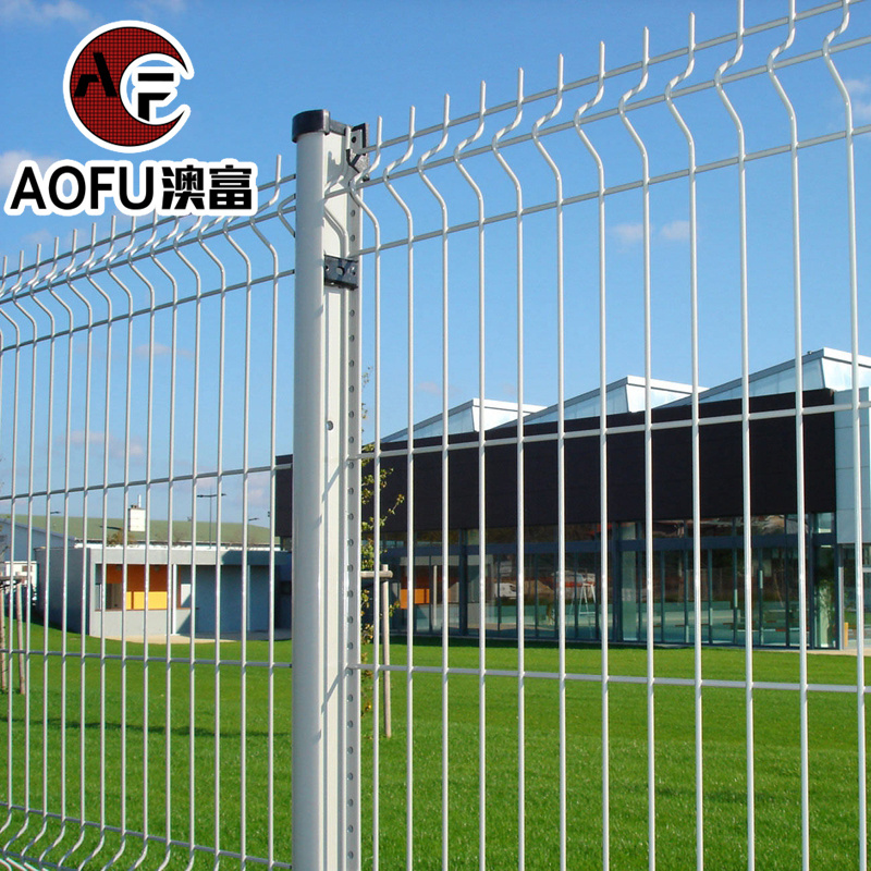 Wire mesh fence board PVC coated 3D curved fence 50 * 200mm factory garden welded mesh fence for sale