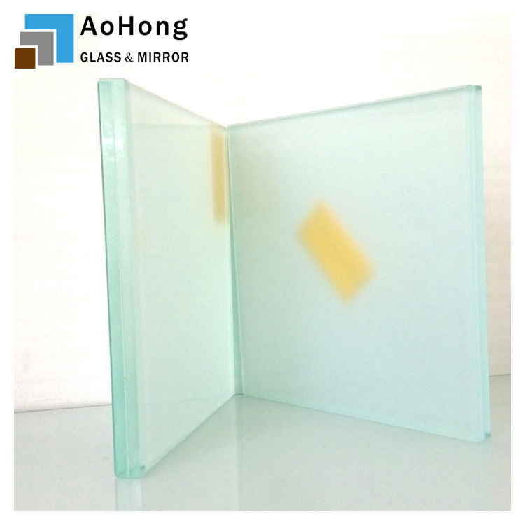 6mm thick Frosted Sandblast Translucent Obscure Laminated Glass