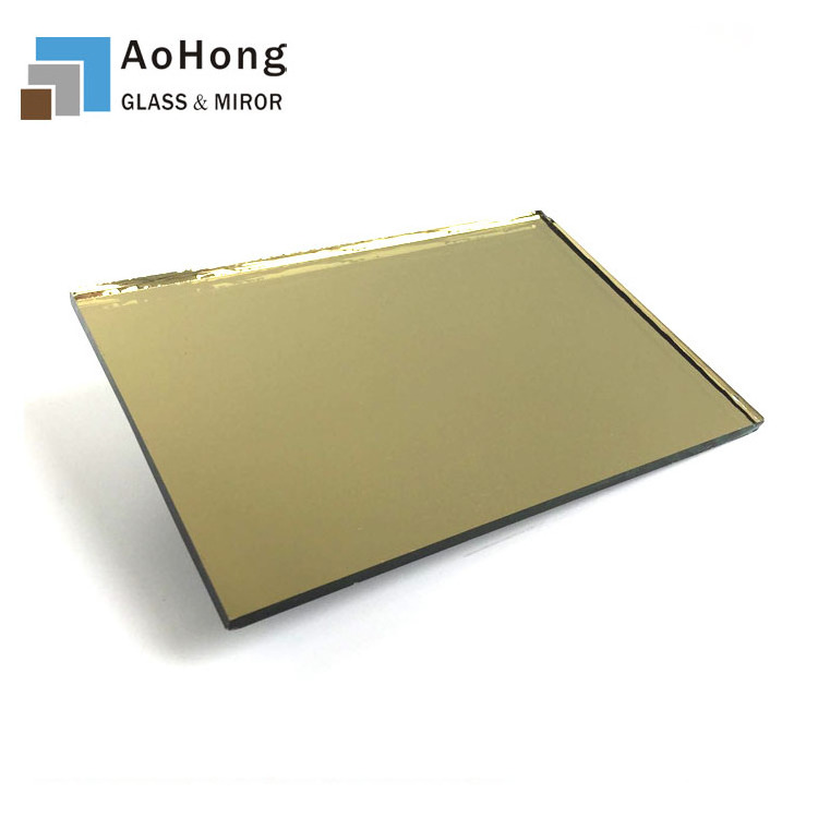 4mm 5mm 6mm Gold Mirror Glass