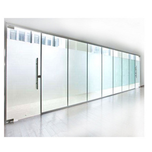 Wall Partition Room Divider Panel,Tempered Frosted Frameless Office Glass Partitions Wall