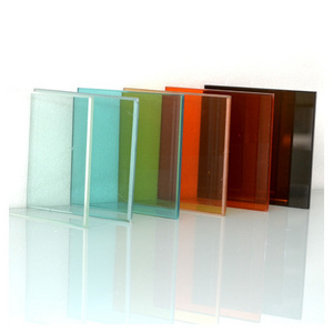 Laminated Safety Glass  6mm 10mm 12mm pvb Colored Clear Tempered Laminated Glass